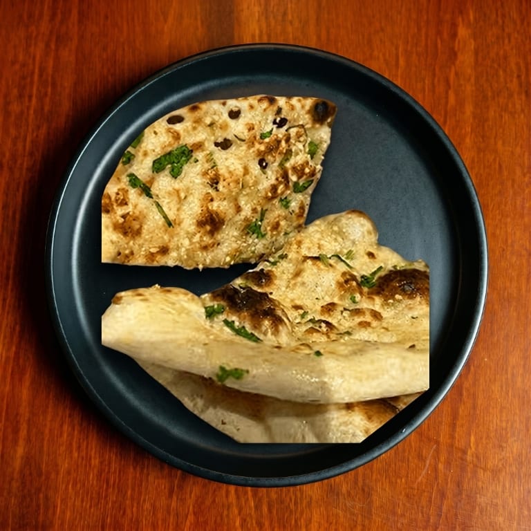 Delicious Garlic Naan Awaits